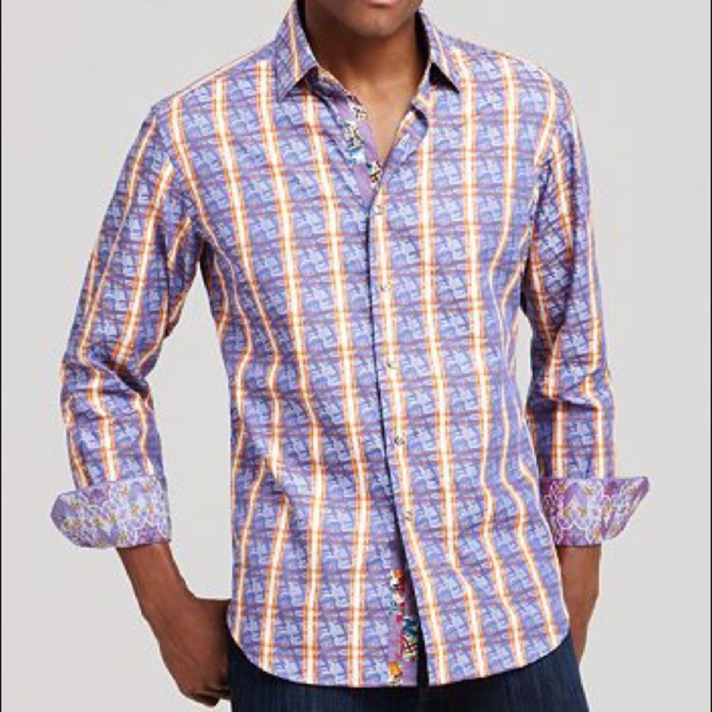 Multi-Pattern Button-Down Shirt - Classic Fit XL